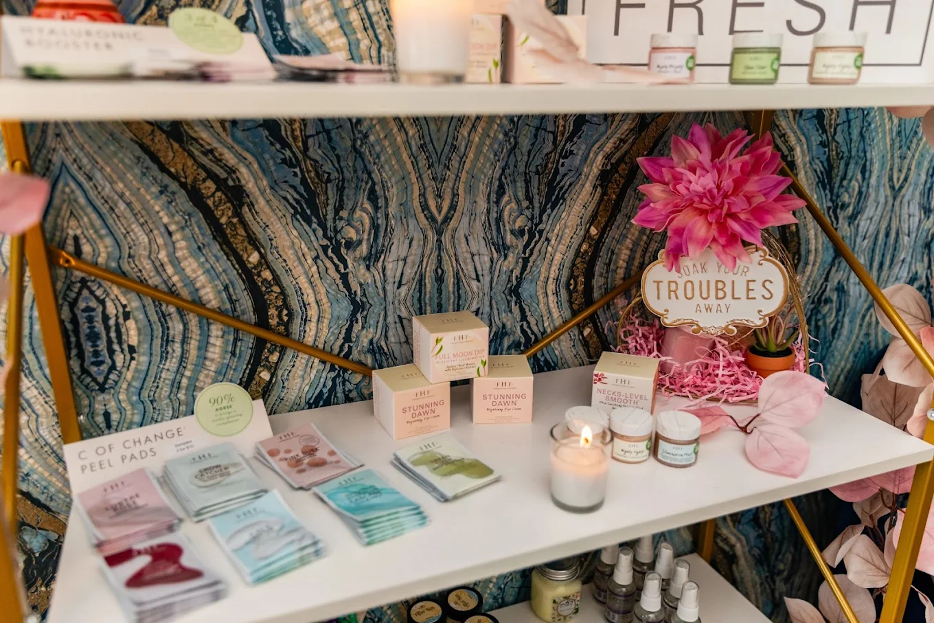 FarmHouse Fresh peel pads and eye creams up close